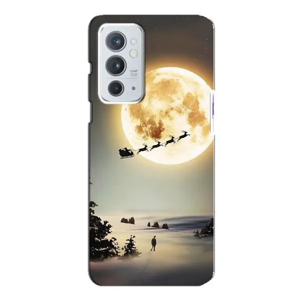 Чехол с принтом «Санта на луне» для OnePlus 9RT