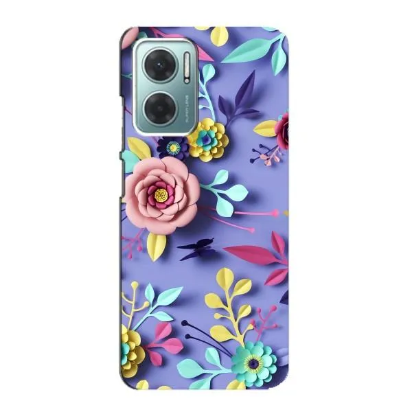 Чехол с принтом «Цветочный дизайн» для Xiaomi Redmi Note 11E