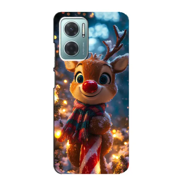 Чехол с принтом «Олень с шарфом» для Xiaomi Redmi Note 11E