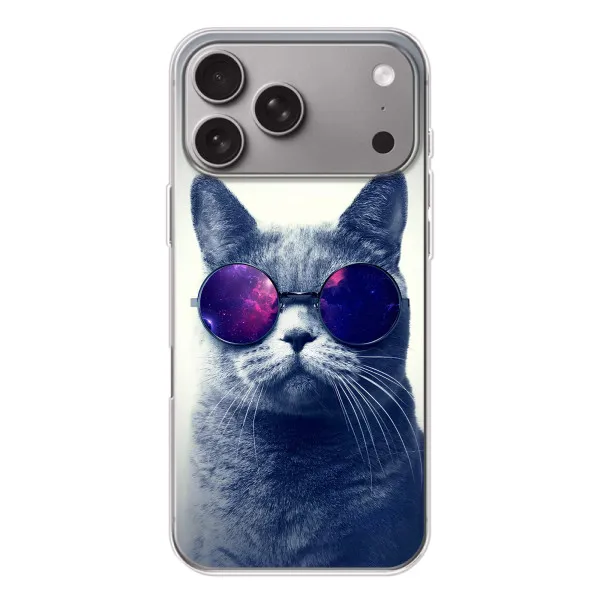 Чехол с принтом «Стильный кот» для Apple iPhone 18 Pro Max