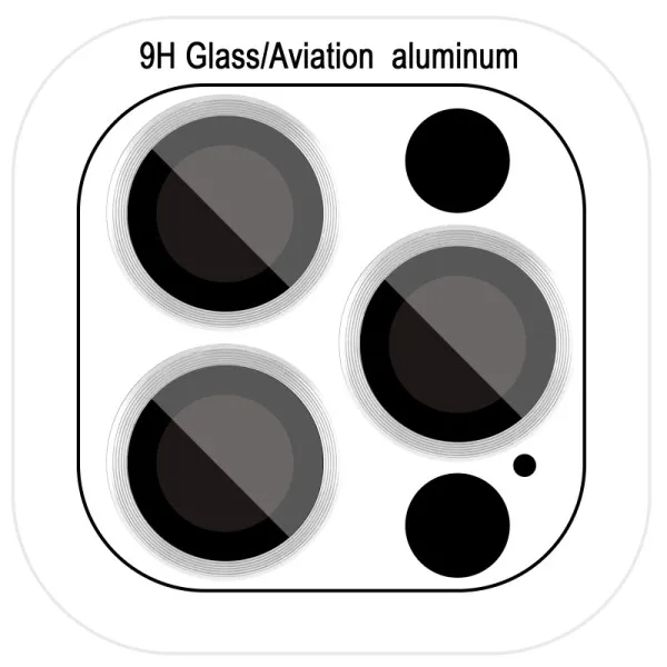 Защитное стекло Metal Classic на камеру (в упак.) для Apple iPhone 18 Pro (6.3") / 18 Pro Max (6.9") — Серебряный — фото 1