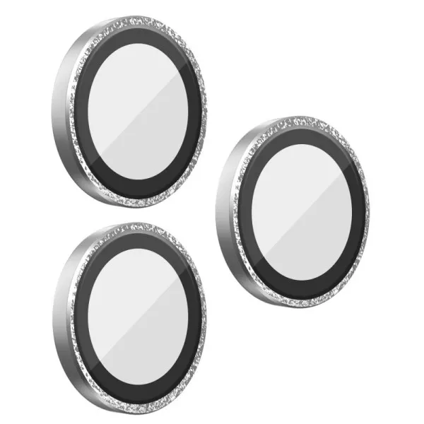 Защитное стекло BlueO Metal на камеру для Apple iPhone 18 Pro / 18 Pro Max — Серебряный — фото 1