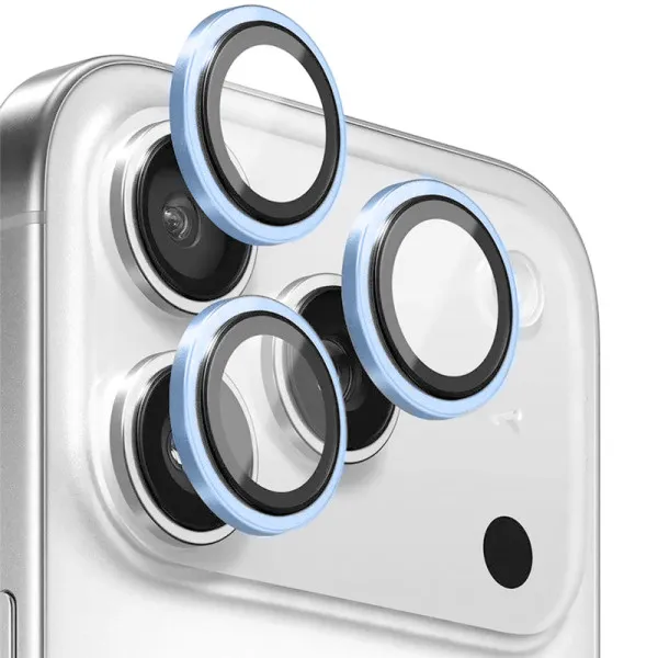 Защитное стекло BlueO Metal на камеру для Apple iPhone 18 Pro / 18 Pro Max — Голубой — фото 1 Защитное стекло BlueO Metal на камеру для Apple iPhone 18 Pro / 18 Pro Max — Голубой — фото 1