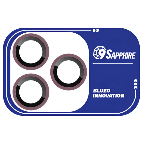 Защитное стекло BlueO Sapphire на камеру для Apple iPhone 18 Pro / 18 Pro Max — Бордовый — фото 2