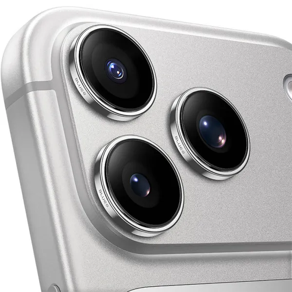Защитное стекло BlueO Sapphire на камеру для Apple iPhone 18 Pro / 18 Pro Max — Серебряный — фото 2