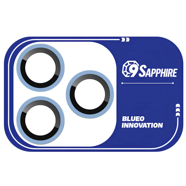 Защитное стекло BlueO Sapphire на камеру для Apple iPhone 18 Pro / 18 Pro Max — Голубой — фото 1