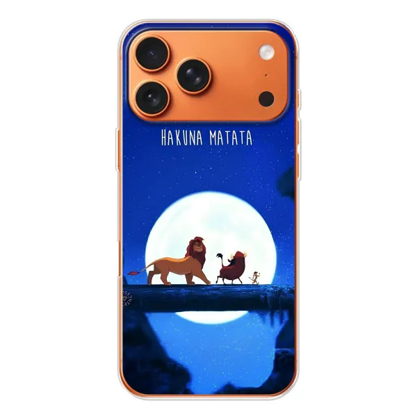 Чохол з принтом «Хакуна Матата» для Apple iPhone 18 Pro Чохол з принтом «Хакуна Матата» для Apple iPhone 18 Pro