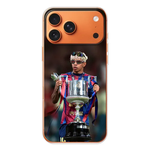 Чохол з принтом «Ямаль з кубком» для Apple iPhone 18 Pro Чохол з принтом «Ямаль з кубком» для Apple iPhone 18 Pro