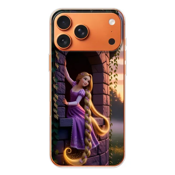 Чохол з принтом «Рапунцель на вежі» для Apple iPhone 18 Pro Чохол з принтом «Рапунцель на вежі» для Apple iPhone 18 Pro
