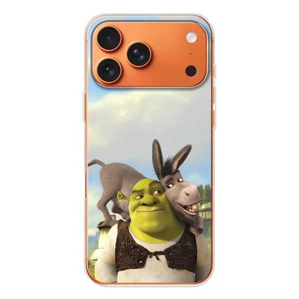 Чохол з принтом «Шрек та Осел» для Apple iPhone 18 Pro Чохол з принтом «Шрек та Осел» для Apple iPhone 18 Pro
