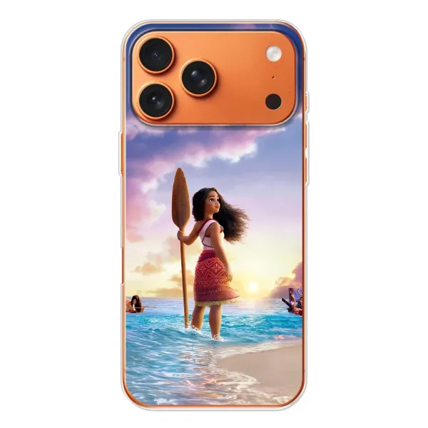 Чохол з принтом «Моана з веслом» для Apple iPhone 18 Pro Чохол з принтом «Моана з веслом» для Apple iPhone 18 Pro
