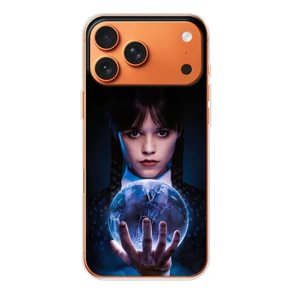 Чохол з принтом «Магічна сфера Венздей» для Apple iPhone 18 Pro Чохол з принтом «Магічна сфера Венздей» для Apple iPhone 18 Pro