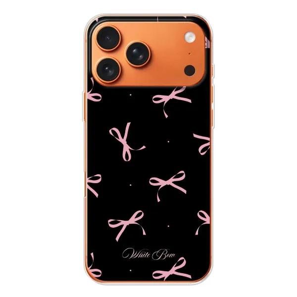 Чохол з принтом «Банти на чорному» для Apple iPhone 18 Pro Чохол з принтом «Банти на чорному» для Apple iPhone 18 Pro