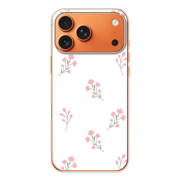 Чохол з принтом «Рожеві квіти» для Apple iPhone 18 Pro
