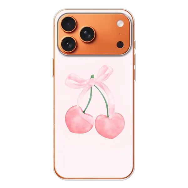 Чохол з принтом «Рожеві вишні» для Apple iPhone 18 Pro