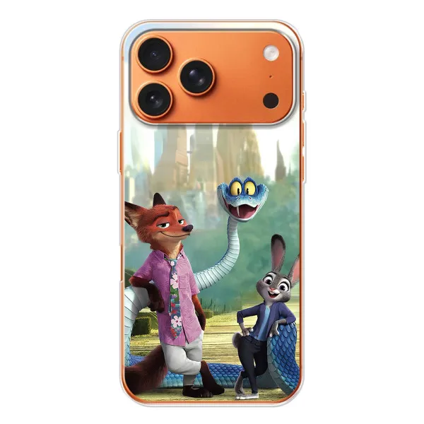 Чохол з принтом «Герої мультфільму Зоотрополіс» для Apple iPhone 18 Pro Чохол з принтом «Герої мультфільму Зоотрополіс» для Apple iPhone 18 Pro