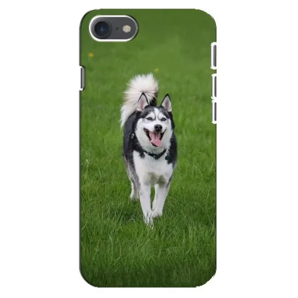 Чехол с принтом «Радостный Хаски» для iPhone 8