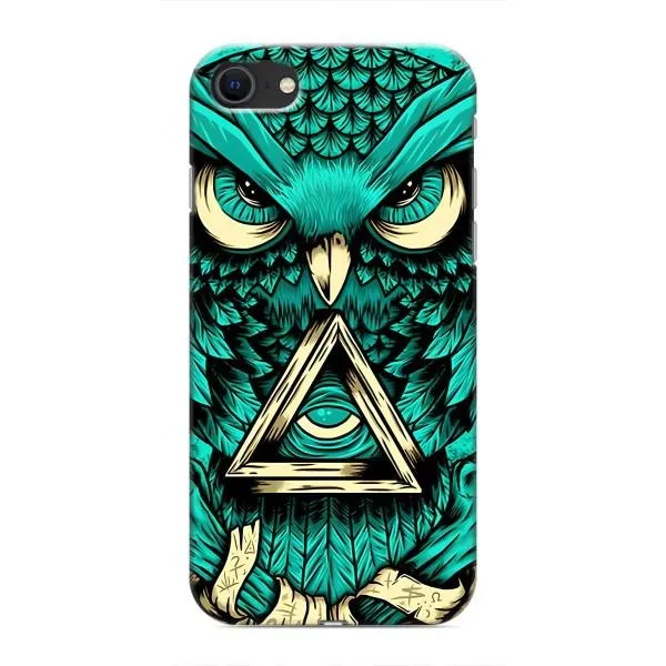Чехол с принтом «Сова с глазом» для iPhone 8