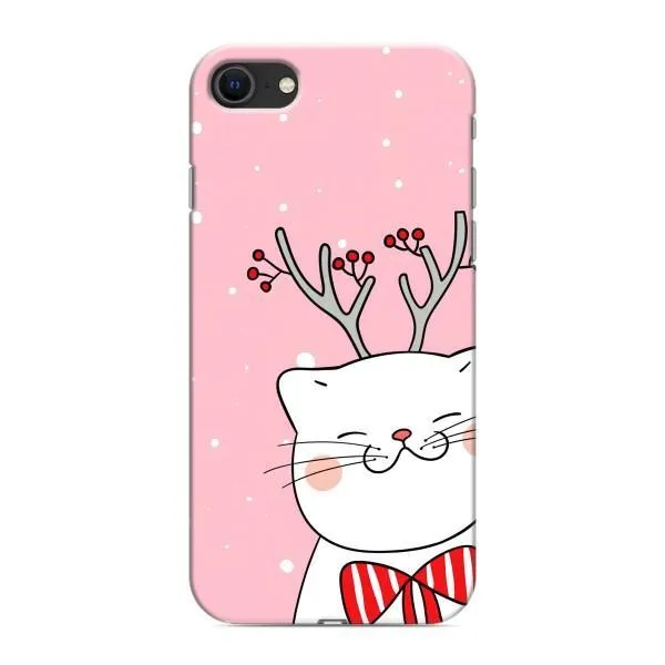 Чехол с принтом «Зимний кот» для iPhone 8