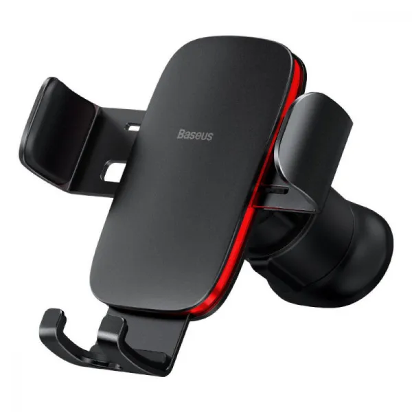 Автотримач Baseus Metal Age 2 Gravity Car Mount (air outlet) (SUJS) — Чорний — фото 1