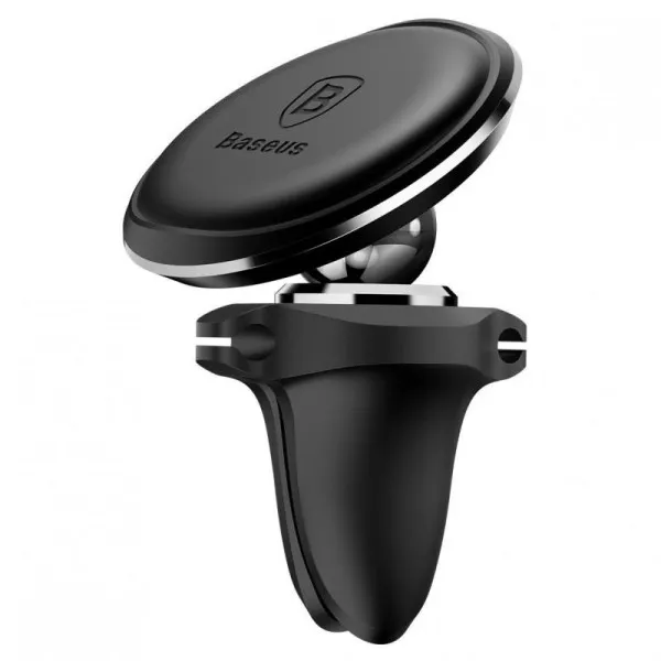 Автодержатель Baseus Magnetic OS with cable clip (air outlet) (C40141201113) — Черный — фото 1