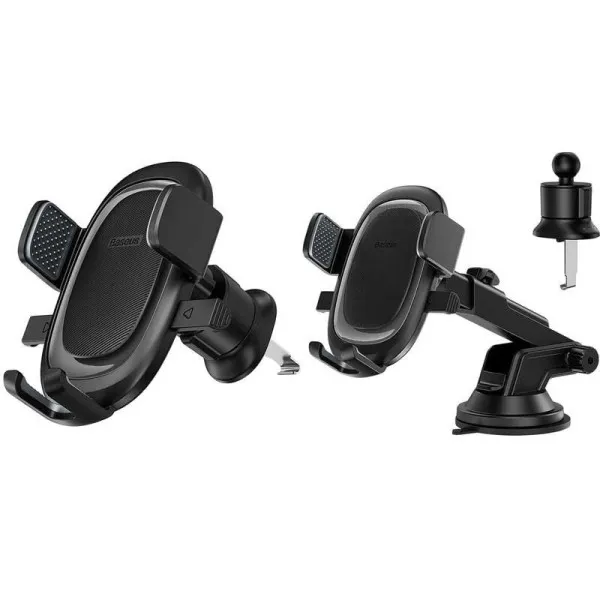 Автодержатель Baseus UltraControl Pro Series Clamp-Type (C40351600113-0) — Черный — фото 1