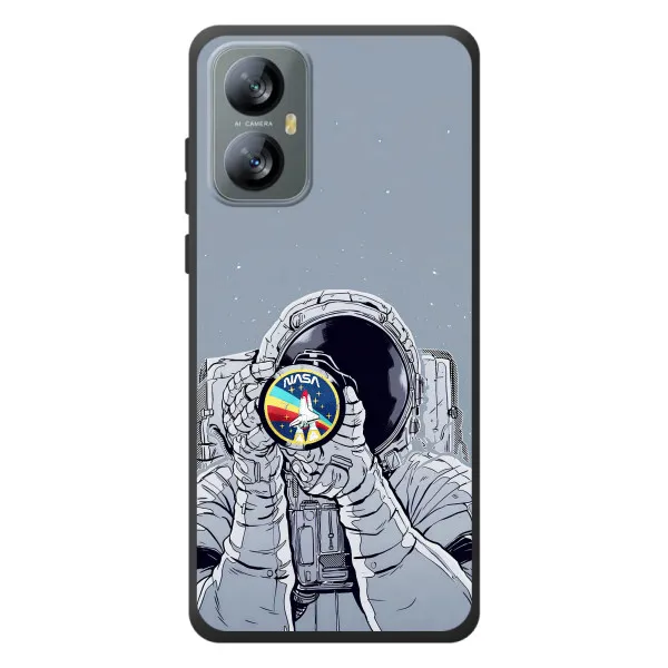 Чехол с принтом «Космонавт фото» для Blackview A52 Pro