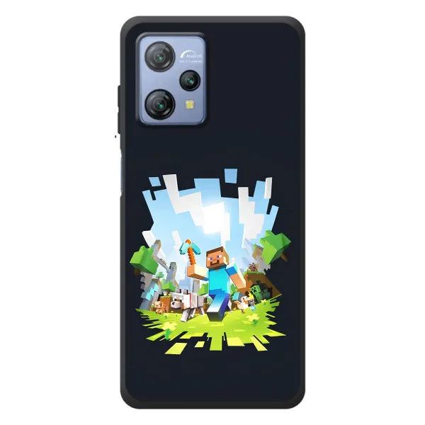 Чехол с принтом «персонажи Minecraft» для Blackview A53 Pro