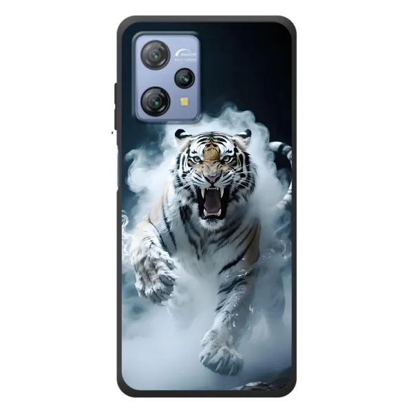 Чехол с принтом «Белый тигр в дыму» для Blackview A53
