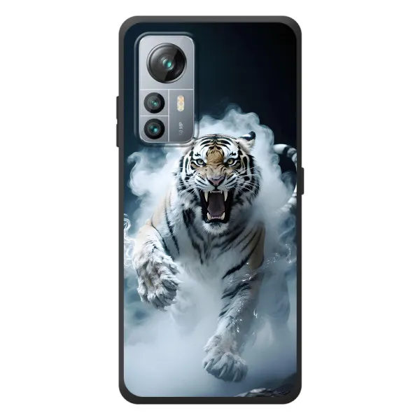 Чехол с принтом «Белый тигр в дыму» для Blackview A85 Чехол с принтом «Белый тигр в дыму» для Blackview A85