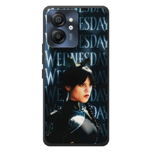 Чехол с принтом «Уэнздей кошка» для Blackview Color 8 Чехол с принтом «Уэнздей кошка» для Blackview Color 8