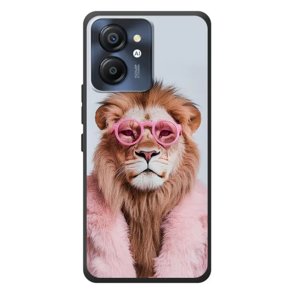 Чехол с принтом «Лев в очках» для Blackview Color 8
