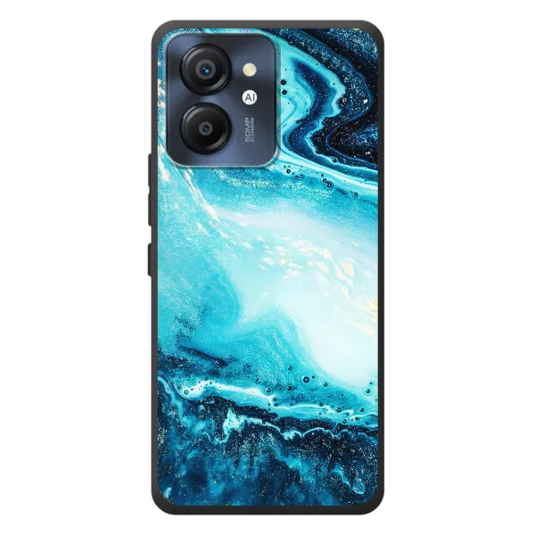 Чехол с принтом «Голубой мрамор» для Blackview Color 8