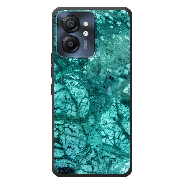 Чехол с принтом «Зеленый мрамор» для Blackview Color 8