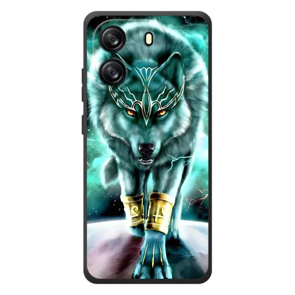 Чехол с принтом «Яркий волк» для Blackview Oscal Flat 1C