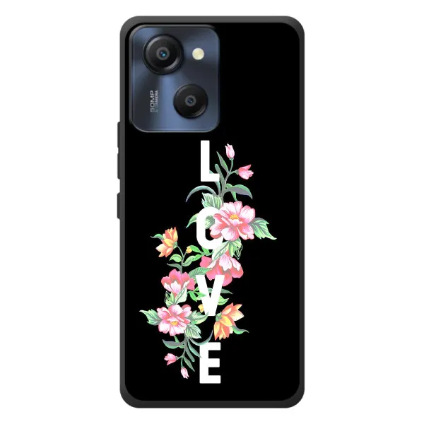 Чохол з принтом «Квіти LOVE» для Blackview Oscal Modern 8 Чохол з принтом «Квіти LOVE» для Blackview Oscal Modern 8