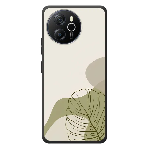 Чехол с принтом «Зеленая монстера дизайн» для Blackview Oscal Tiger 12