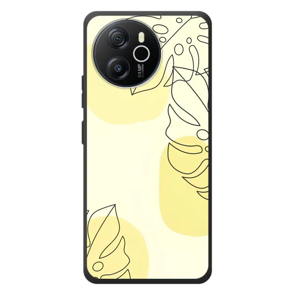Чехол с принтом «Желтая монстера арт» для Blackview Oscal Tiger 12