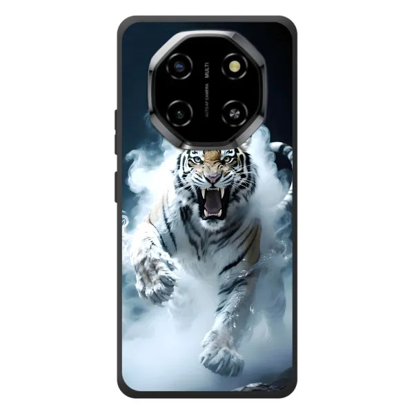 Чехол с принтом «Белый тигр в дыму» для Blackview Shark 6