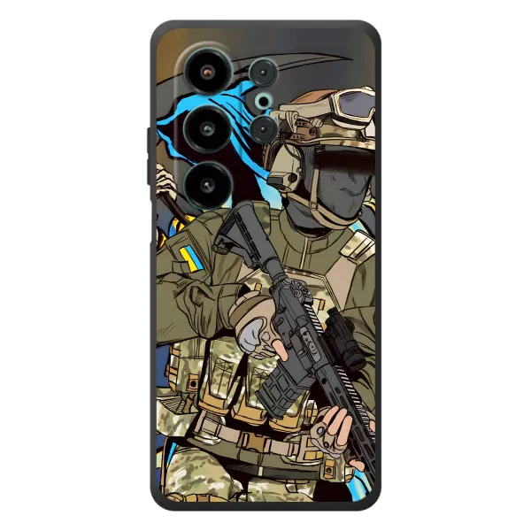 Чехол с принтом «Воин ВСУ» для Blackview Wave 10