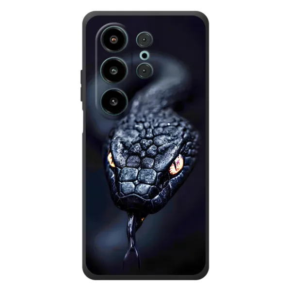 Чехол с принтом «Черная змея» для Blackview Wave 10 Чехол с принтом «Черная змея» для Blackview Wave 10