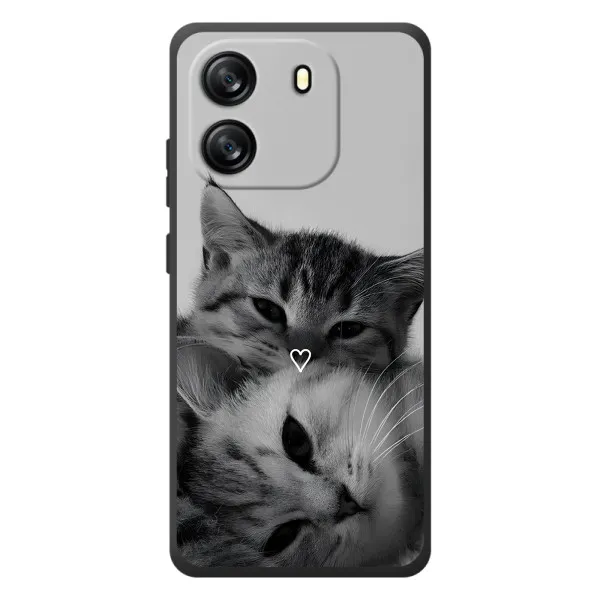 Чехол с принтом «Пара котов» для Blackview Wave 6C Чехол с принтом «Пара котов» для Blackview Wave 6C