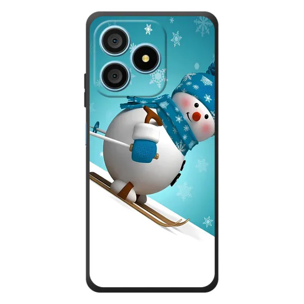 Чехол с принтом «Снеговик на лыжах» для Blackview Wave 9C
