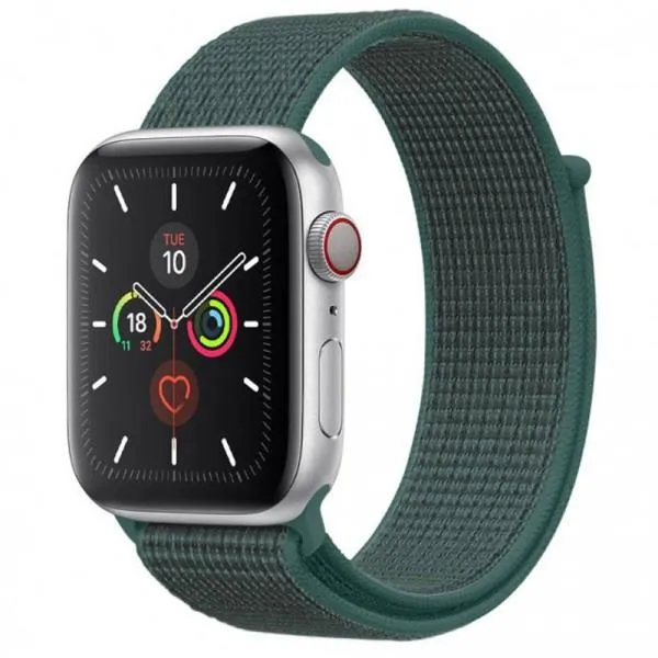 Ремешок Nylon для Apple watch 38mm/40mm/41mm — Зеленый — фото 1