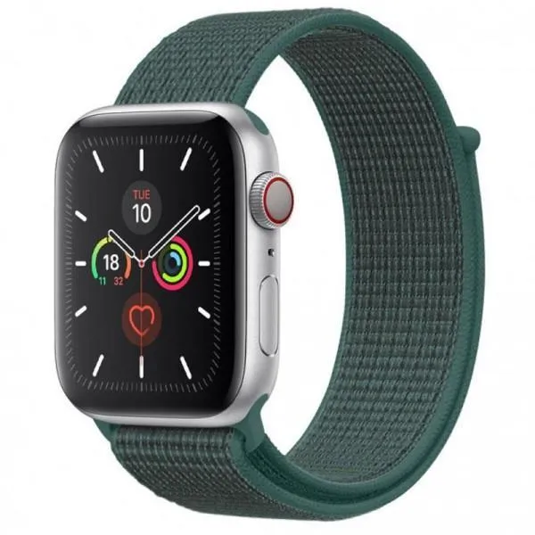 Ремінець Nylon для Apple watch 42mm/44mm/45mm/49mm — Зелений — фото 1