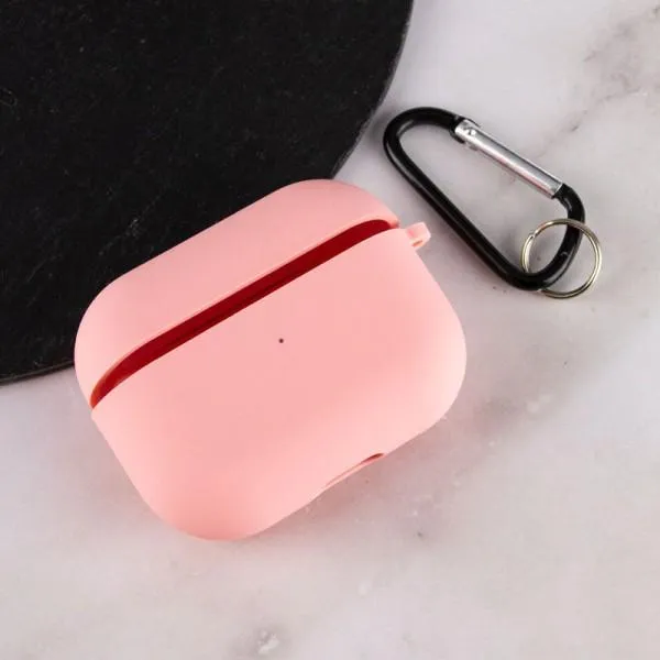 Силиконовый футляр с микрофиброй для наушников Airpods Pro 2 / Pro — Розовый — фото 5 Силиконовый футляр с микрофиброй для наушников Airpods Pro 2 / Pro — Розовый — фото 5