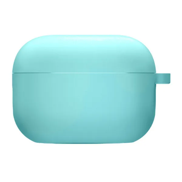 Силиконовый футляр с микрофиброй для наушников Airpods 3 — Бирюзовый