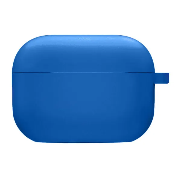 Силиконовый футляр с микрофиброй для наушников Airpods 3 — Синий