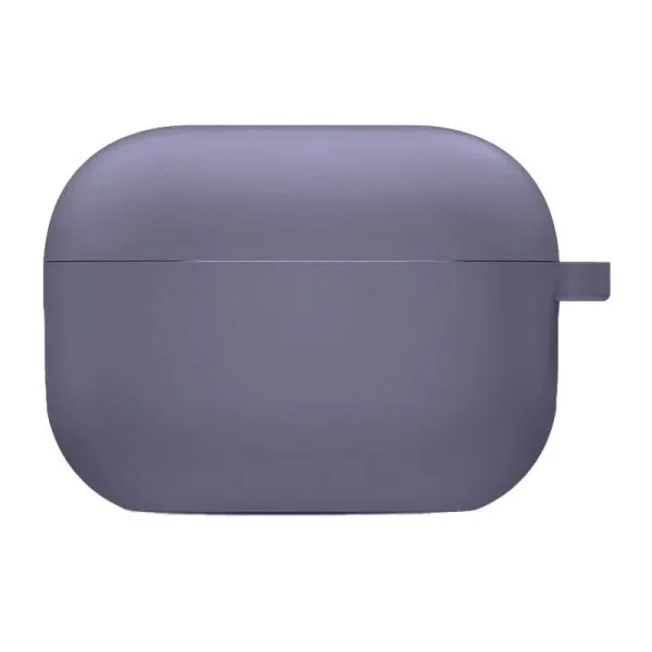 Силіконовий футляр з мікрофіброю для навушників Airpods Pro 3 — Сірий — фото 3