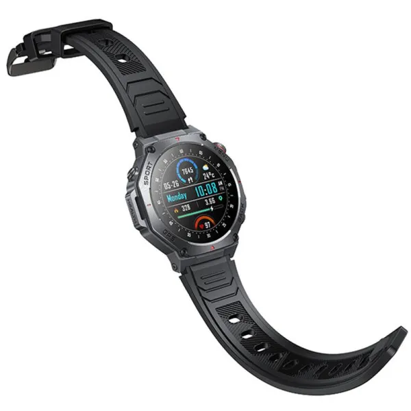Смарт-годинник Hoco Y37 Smart sports watch (call version) — Чорний — фото 5